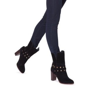 Shoe Dazzle “Kaylea” Heeled Boots - Size 10